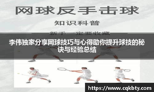 李伟独家分享网球技巧与心得助你提升球技的秘诀与经验总结